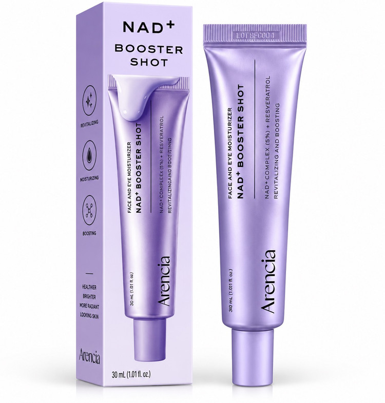 کرم مرطوبکننده صورت و دور چشم NAD+ بوستر شات آرنسیا